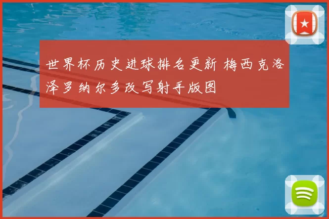 世界杯历史进球排名更新 梅西克洛泽罗纳尔多改写射手版图